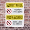 Signmission Weapon Free Zone Bilingual OSHA Security Notice Sign, Plastic, 10in W x 14in L, 2PK OS-2PACK-SN-P-1014-L-11684 - alternate 5